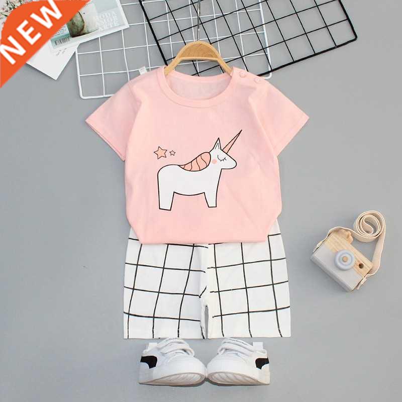 Baby Girl Clothes Children's Suit Baby Cotton Short Sleeve 2