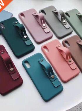 1PC Finger Ring Phone Holder Candy Plain Color Wrist Band