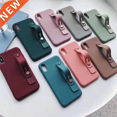1PC Finger Ring Phone Holder Candy Plain Color Wrist Band
