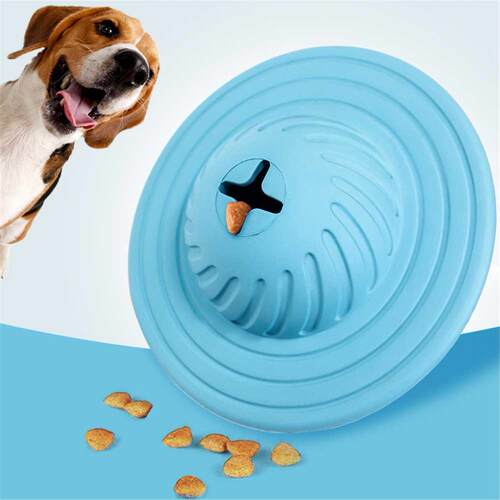 Rubber Dog Ball Chew Dispenser Leakage Food Play Soft Milk