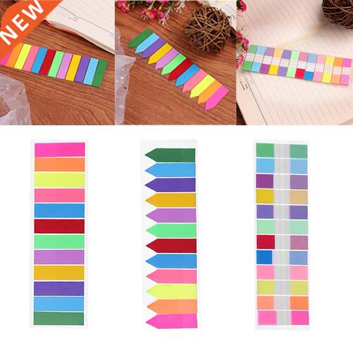 12 Color Sticky Notes Index Memo Pad N Times Label Paper Sel