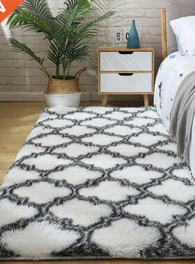 Fluffy Tie Dye Carpets For Bedroom Decor Modern Home Floor M