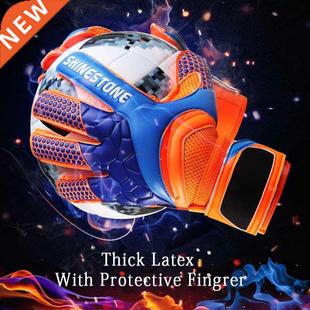 Men Kids Size Latex Professional Soccer Goalkeeper Gloves St
