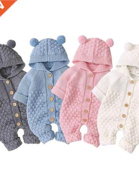 Citgeett Autumn Winter Newborn Baby Boys Girls Bear Ear Knit