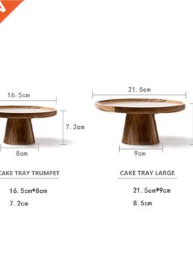 High Stand Wooden Cake Plate Creative Food Serving Trays Mul