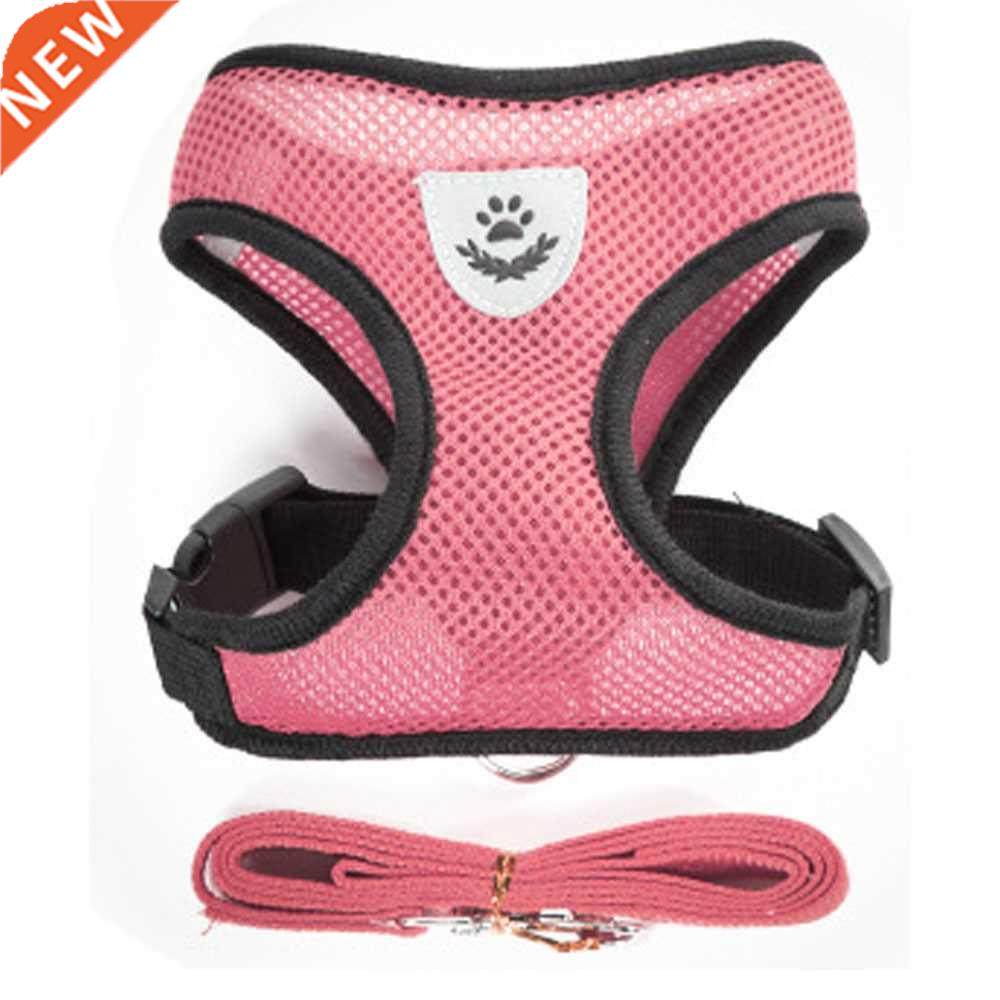 nylon mesh cat harness and leash breathable kitten cats harn