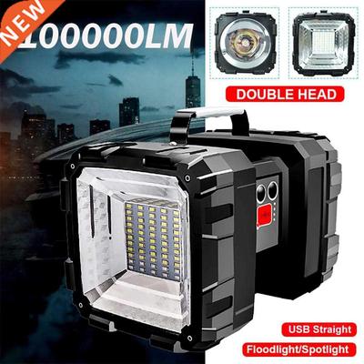 LED Spotlight Flashlight Work Lamp Rechargeable Torch Handhe