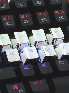 12 Keys Keycaps PBT Backlit Translucent Metallic Electroplat