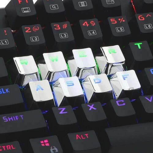 12 Keys Keycaps PBT Backlit Translucent Metallic Electroplat