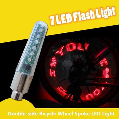 Bicycle Wheel Spoke LED Light Lamp Cycle Tyre Tire Wheel Val