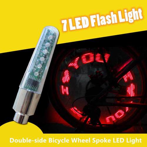Bicycle Wheel Spoke LED Light Lamp Cycle Tyre Tire Wheel Val