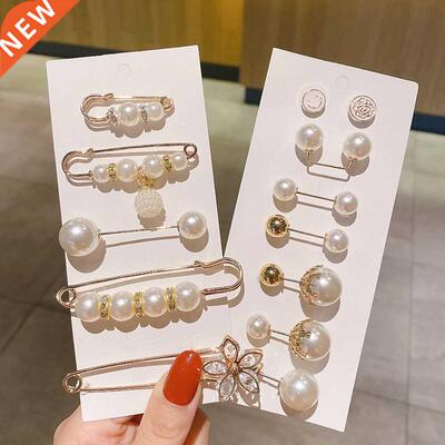 Brooch Set Big Beads Fashion Clothing Brooches for Women Pea
