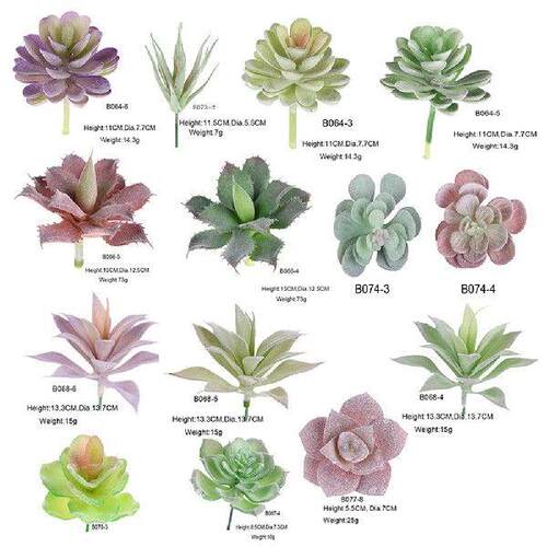Artificial Simulation Succulents Plants Fake Mini