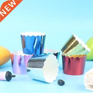 10pc shining big foil Cupcake paper Holders wedding