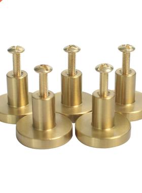 5-Pack Cabinet Knobs Brass 25mm Dia Dresser Knobs Kitchen