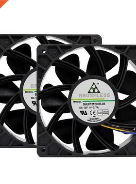 2PC 6000RPM Cooling Fan 4-pin Connector PC Computer Case Rad