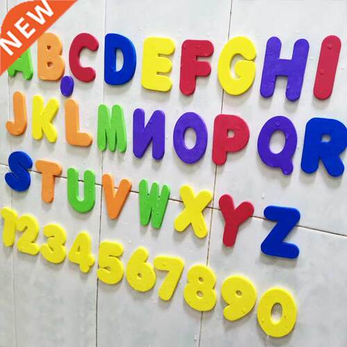 Alphanumeric Letter Puzzle Bath Toys Soft EVA Kids Baby Bath