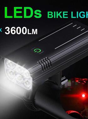 NEWBOLER Luz bicicleta 3600 lúmenes juego de luces de bicic