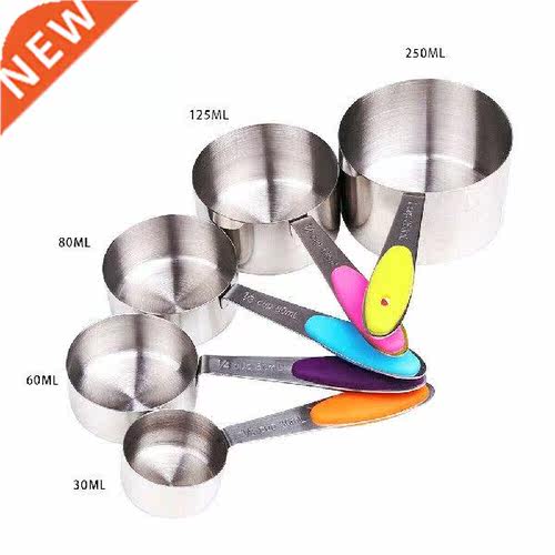 10pcs/Lot Stainless Steel Measuring Cups And Spoons Durable