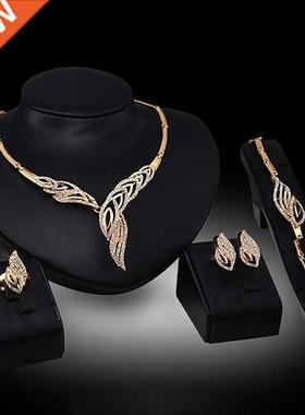 Wedding Bridal Pty Wavy Rhinestone Choker Necklace Bracele