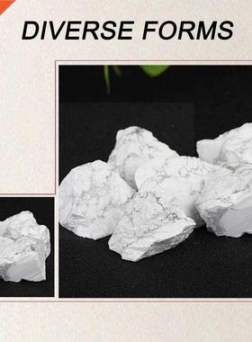 Natural White Turquoise Crystal Rough Stone Diffused Repair
