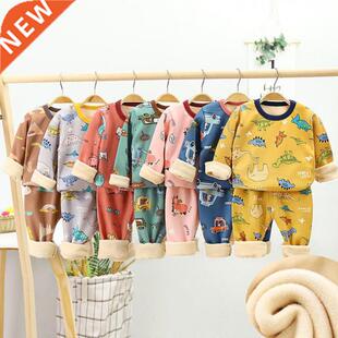 Children Pyjamas Winter Kids Clothing Sets Warm Fleece Pajam