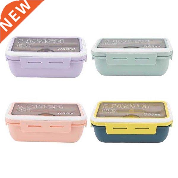 1100ml Portable 2 Layer Lunch Box Student Travel Microwave