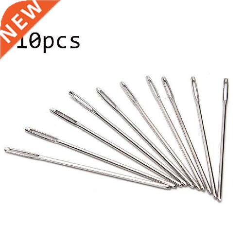 10pcs Large Eye Needles Stainless Steel Embroidery Cross