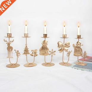 Christmas Wrought Iron Candle Holder Ornament Christmas Cand