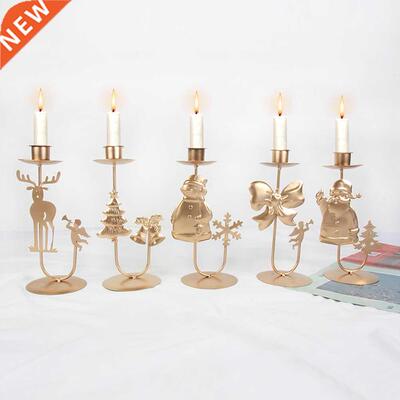 Christmas Wrought Iron Candle Holder Ornament Christmas Cand