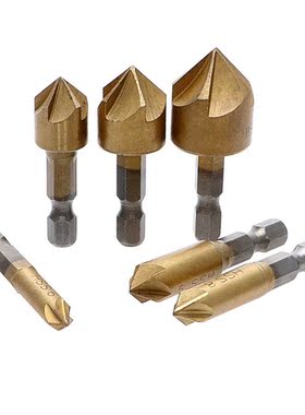 6 pièces HSS 6-19 5 fl te foret bois chanfreinage cou