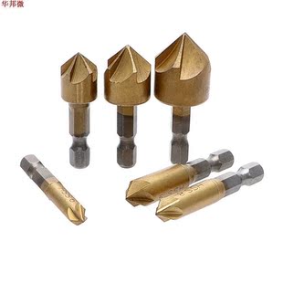 6 pièces HSS 6-19 5 fl te foret bois chanfreinage cou