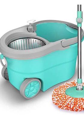 Spin Mop Bucket Portable Magic Double Drive Stainless Steel