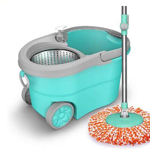 Spin Mop Bucket Portable Magic Double Drive Stainless Steel