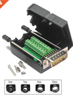 DB15 Connector D SUB Breakout Adapter Male 15 Pin Port Term