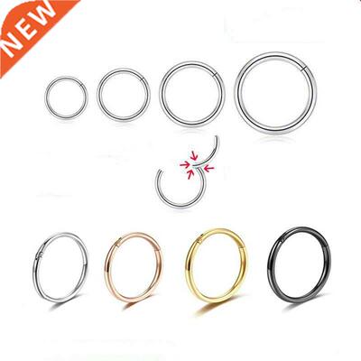 Surgical Steel Nose Ring Clicker Hinge Ear Helix Tragus Ring