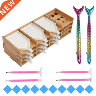 5D Diamond Painting Tools and Kits Drill Wood Tray