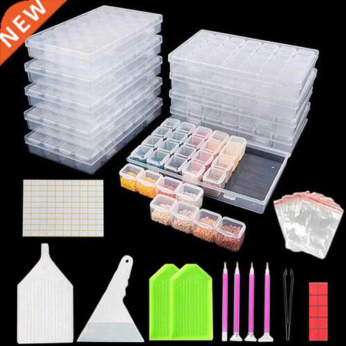 28 Grids 5D DIY Diamond Painting Box Organizer Case Diamond