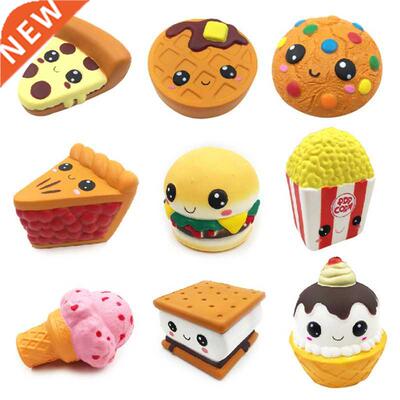 New Fashion Jumbo Cute Popcorn Cake Hamburger Squishy Slow R