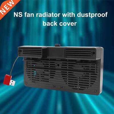 Dual Fan Black 5v Cooler ABS Durable Console Game Radiator H