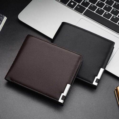 Hot Selling New Men's Short Wallet Iron Edge Korean Youth Me
