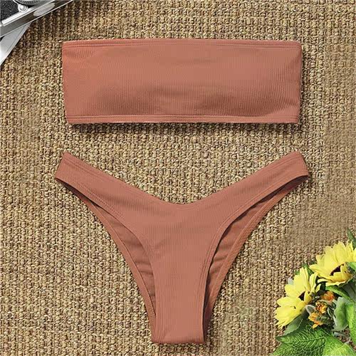 Women's Bikini High Waisted Tummy Control Two Piece