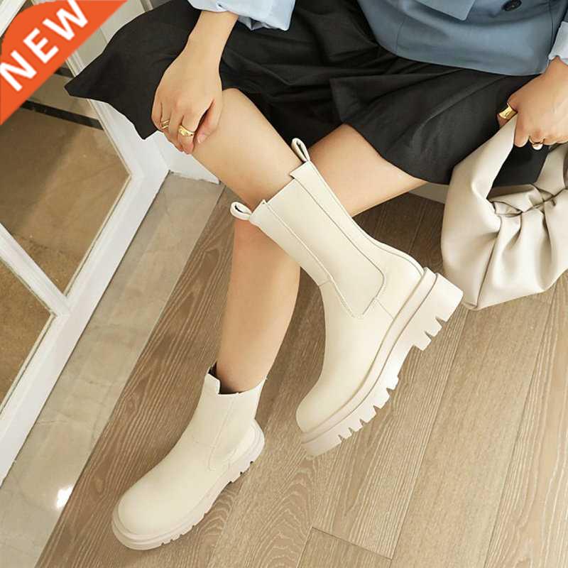 ZawsThia Round Toe Platform Womens Boots Luxury Brand High T