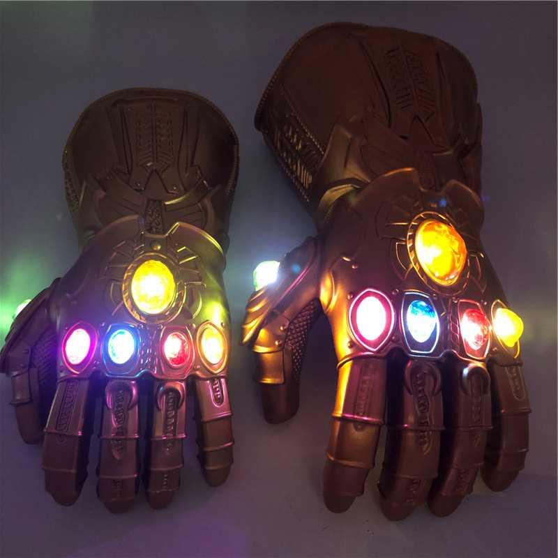 The Endgae 4 Gauntlet Cosplay Costue Stones Led Gauntl