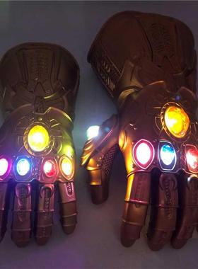 The Endgae 4 Gauntlet Cosplay Costue Stones Led Gauntl