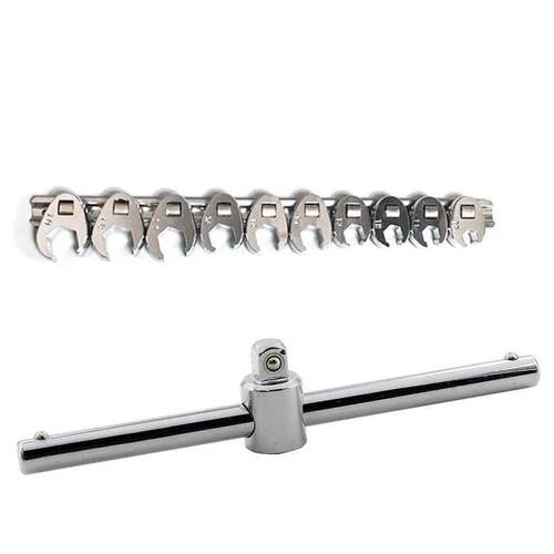 Flare Nut Crowfoot Line Hex Wrench Set 3/8Inch Drive Open E