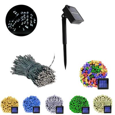 Outdoor Solar String Fairy Light 300 100 LED Festoon Waterpr