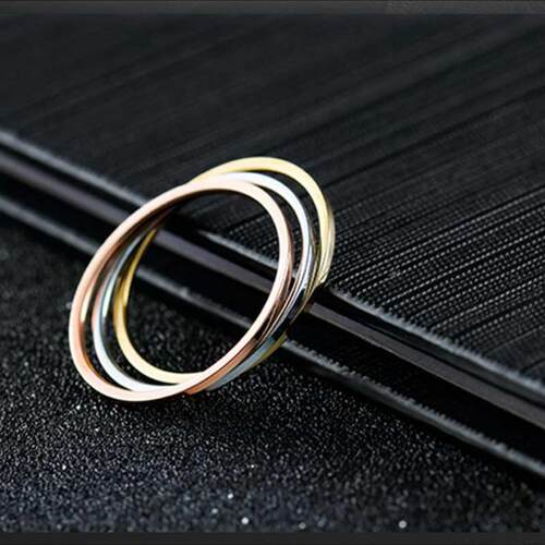 2020 Fashion Simple Design Vintage Gold Silver Color Rings