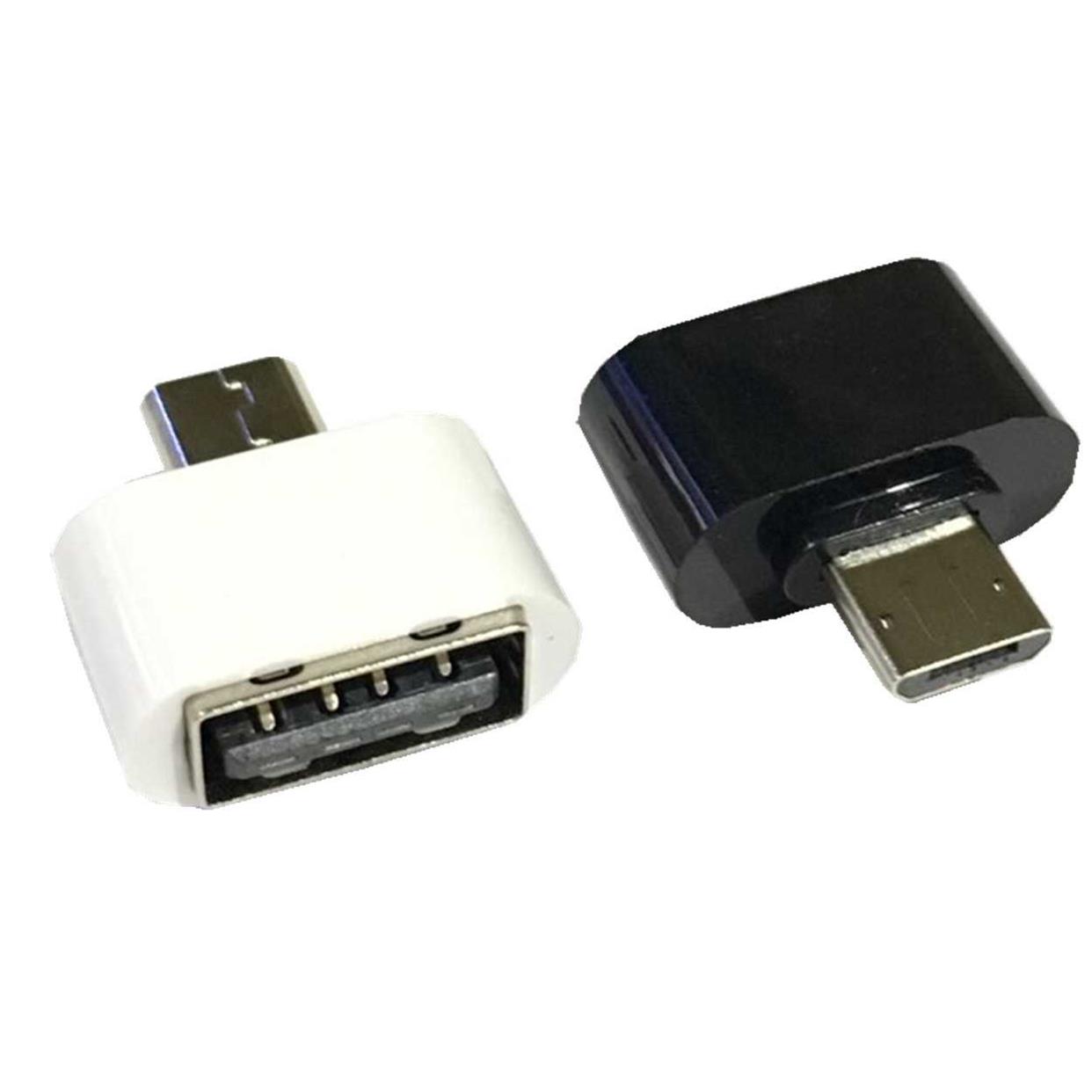 Micro USB OTG Adapter Black Robot Coupler