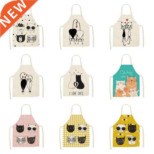 1Pcs Kitchen Apron Funny  Printed Cotton Linen